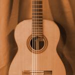 Foto einer Konzertgitarre